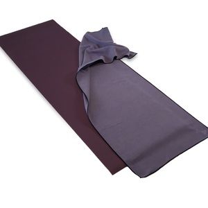 YogaRat Hot Yoga Mat Towel Purple/Black